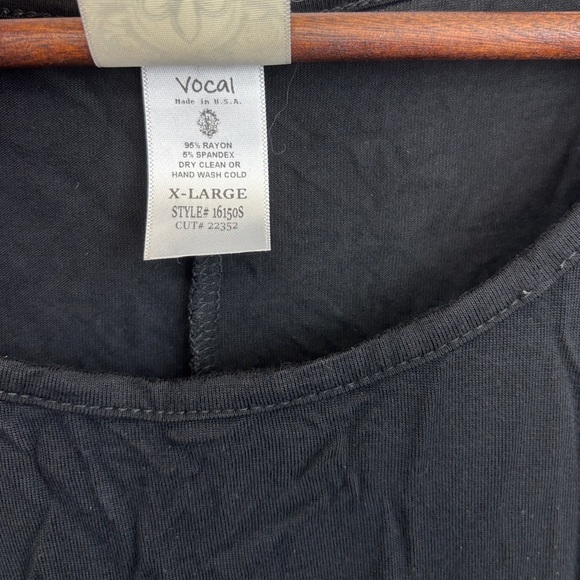 Vocal Black Blouse with Cutout Details - Picture 3 of 3